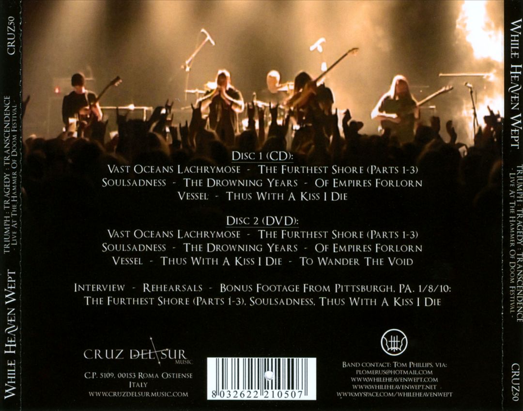 Triumph:Tragedy:Transcendence: Live at the Hammer of Doom Festival cover art