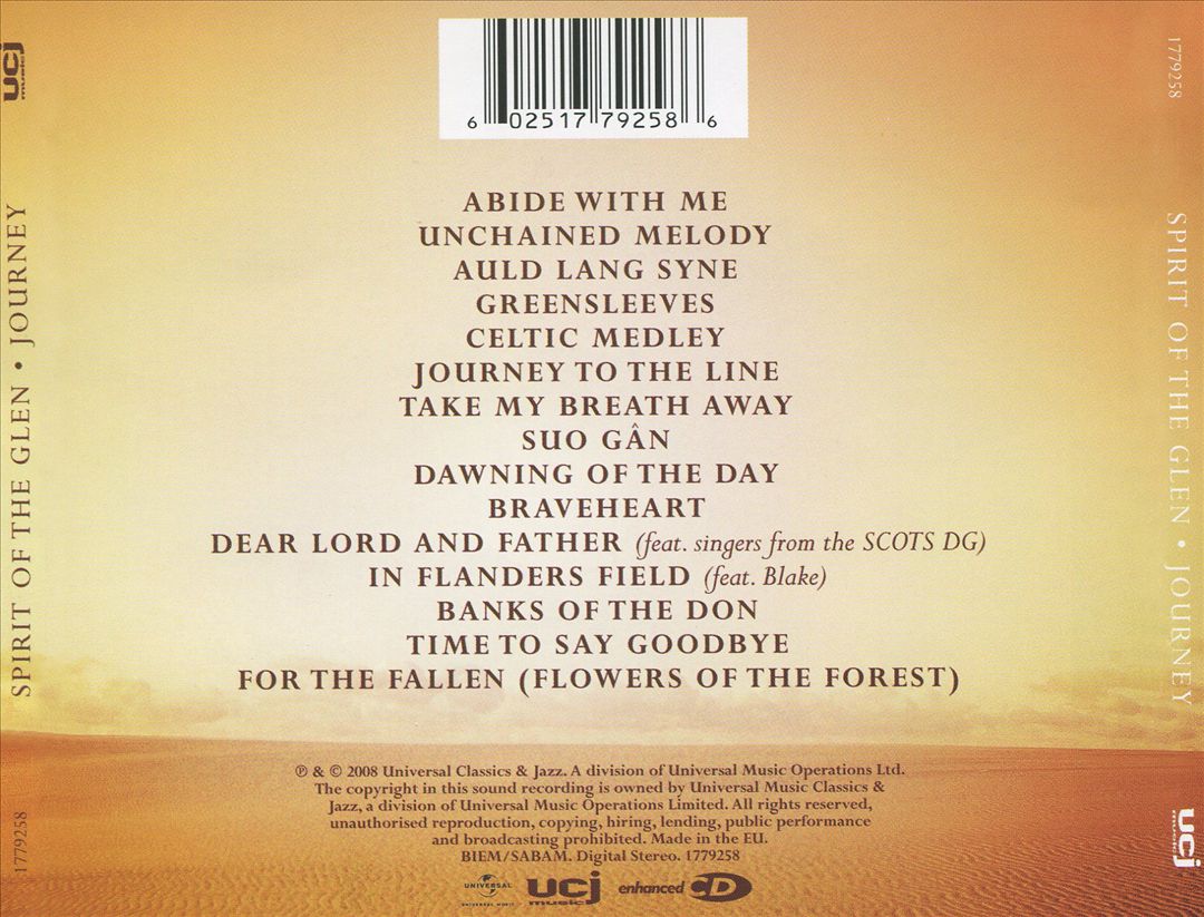 Spirit of the Glen: Journey cover art