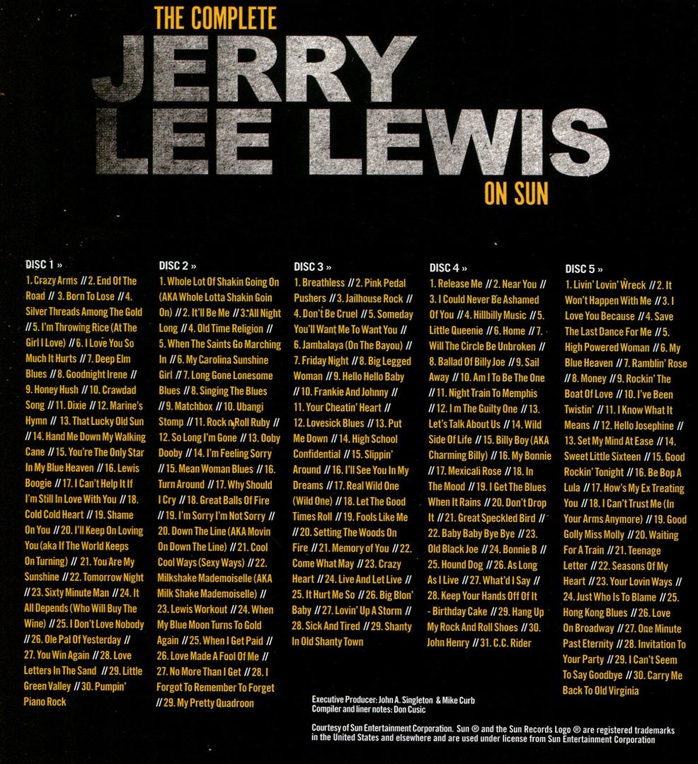 Complete Jerry Lee Lewis on Sun cover art