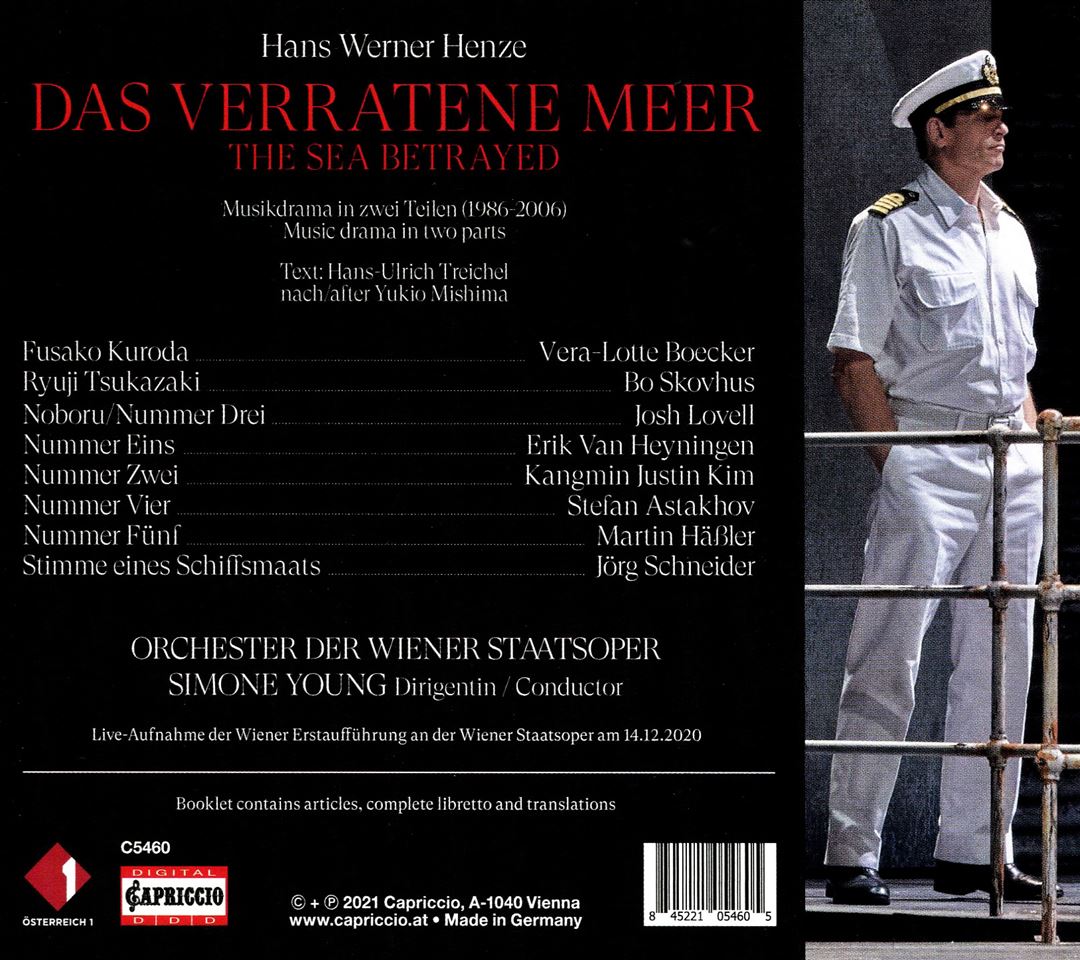 Hans Werner Henze: Das verratene Meer cover art