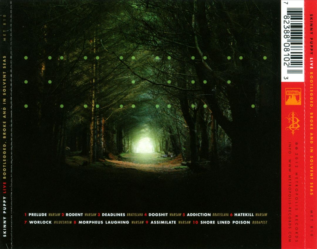 Skinny Puppy Live: Bootlegged, Broke and In Solvent Seas cover art