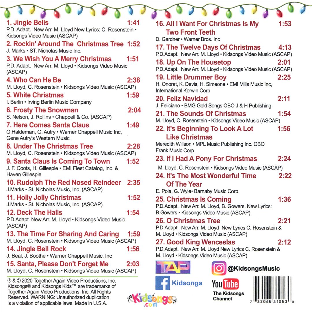 Christmas Songs for Kids-Greatest Hits cover art