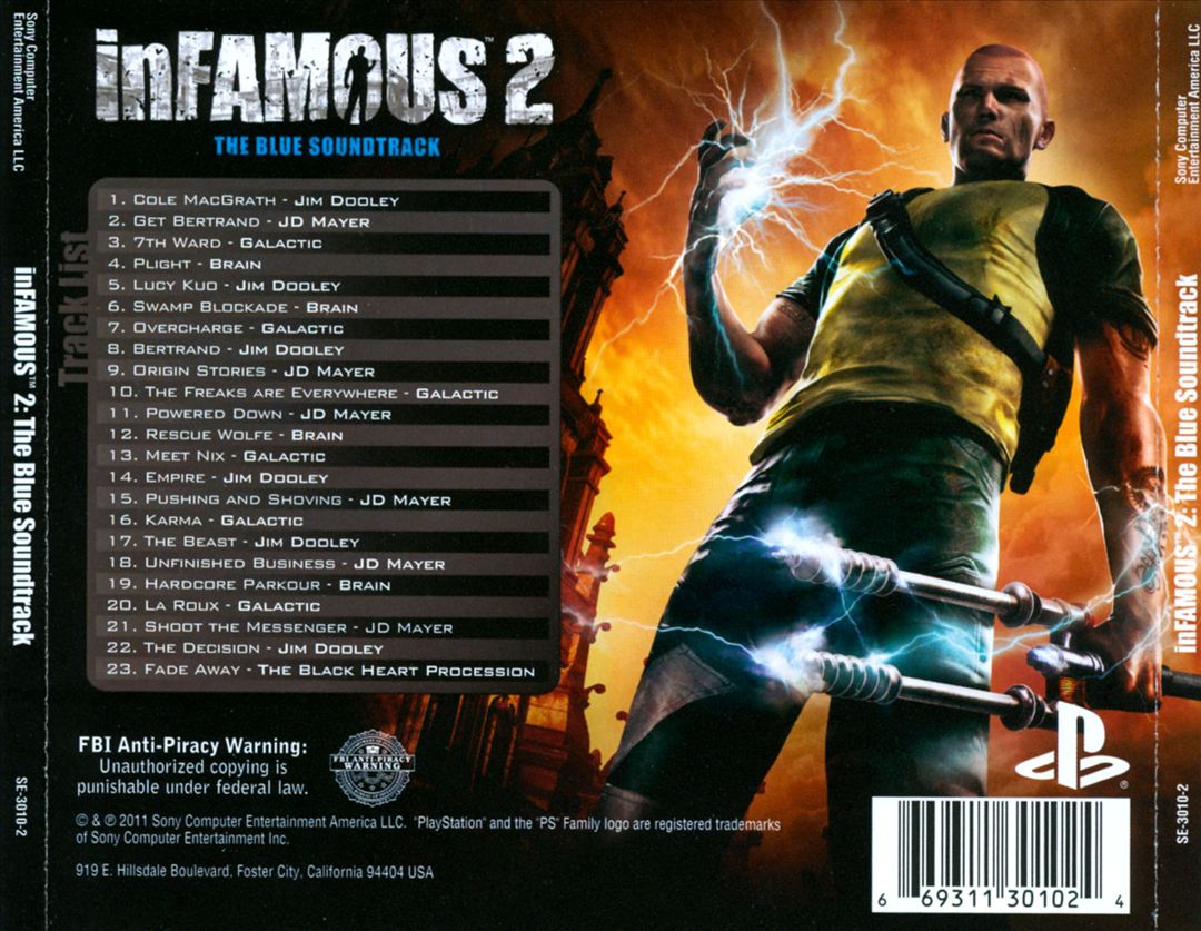 Infamous 2: The Blue Soundtrack cover art