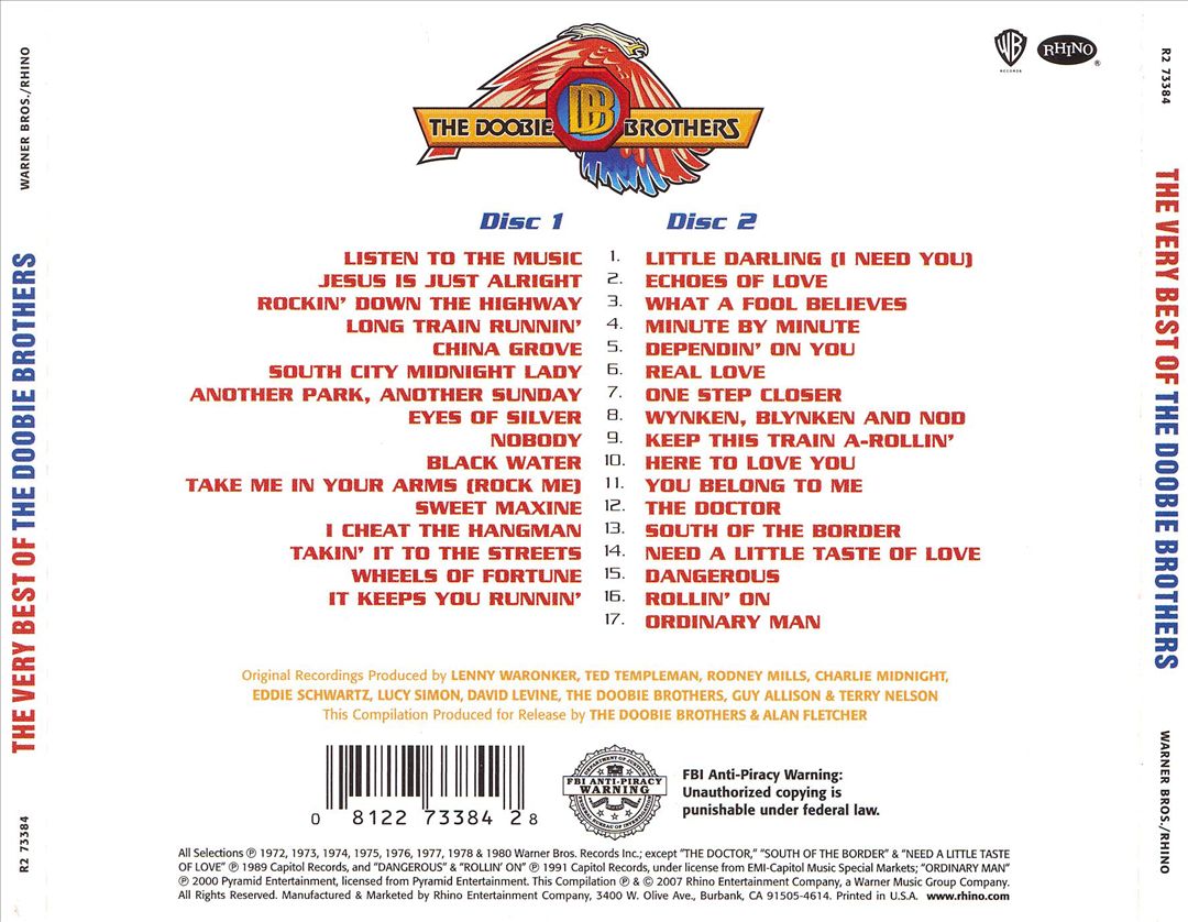 Very Best of the Doobie Brothers cover art