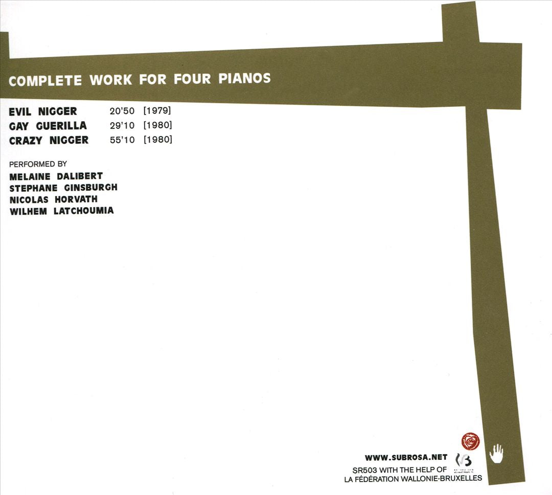 Julius Eastman: Three Extended Pieces for Four Pianos cover art