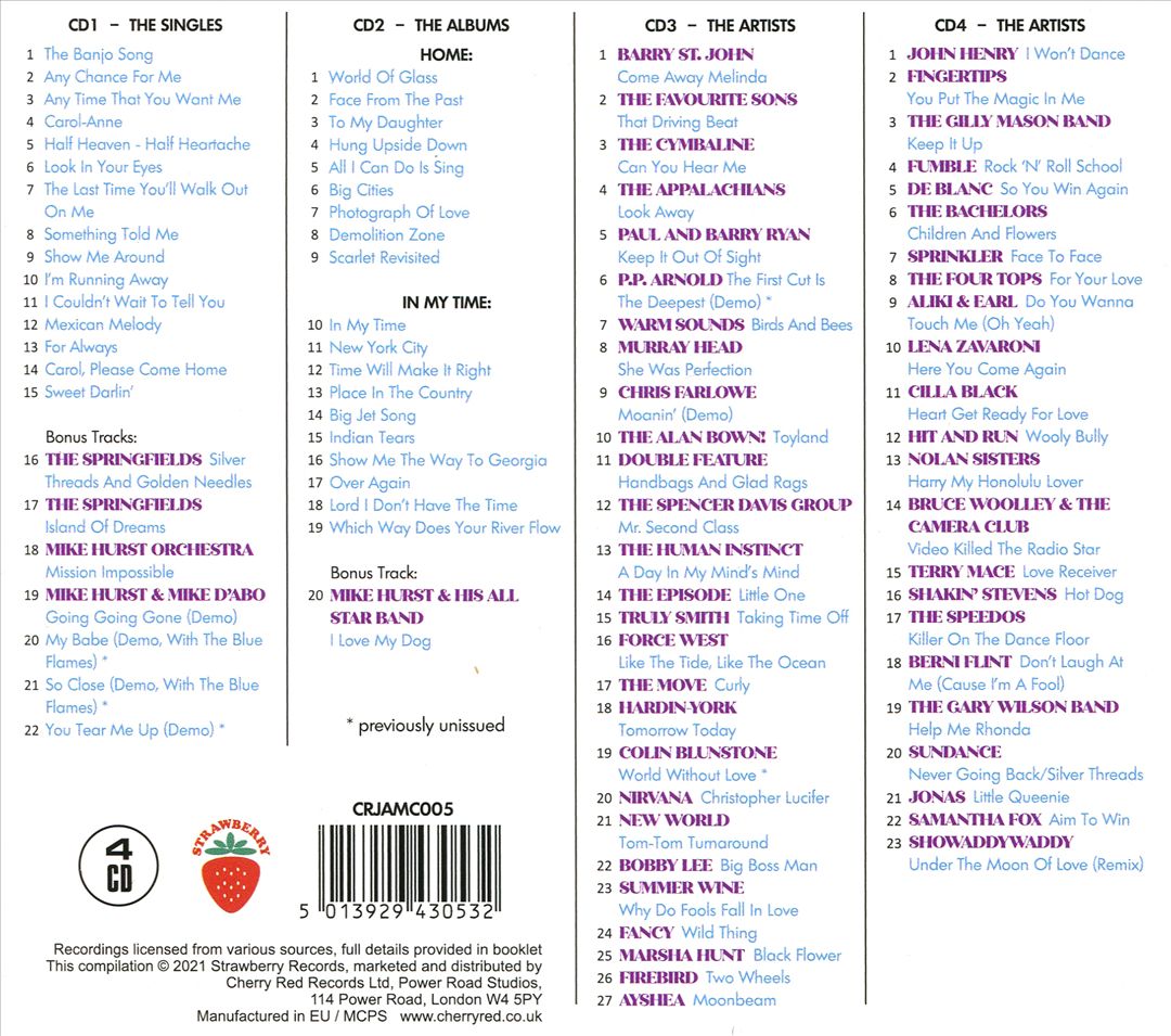 In My Time: Recordings, Productions & Songs 1962-1985 cover art