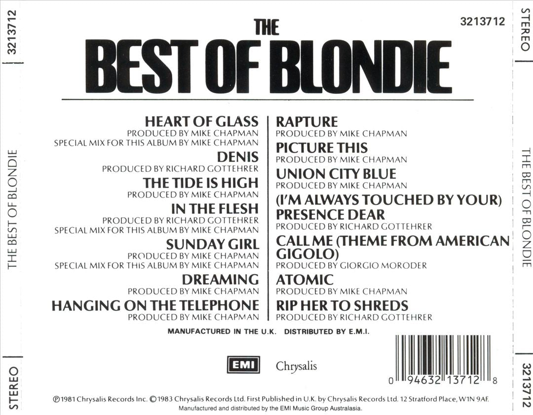 The Best of Blondie [Australia] cover art