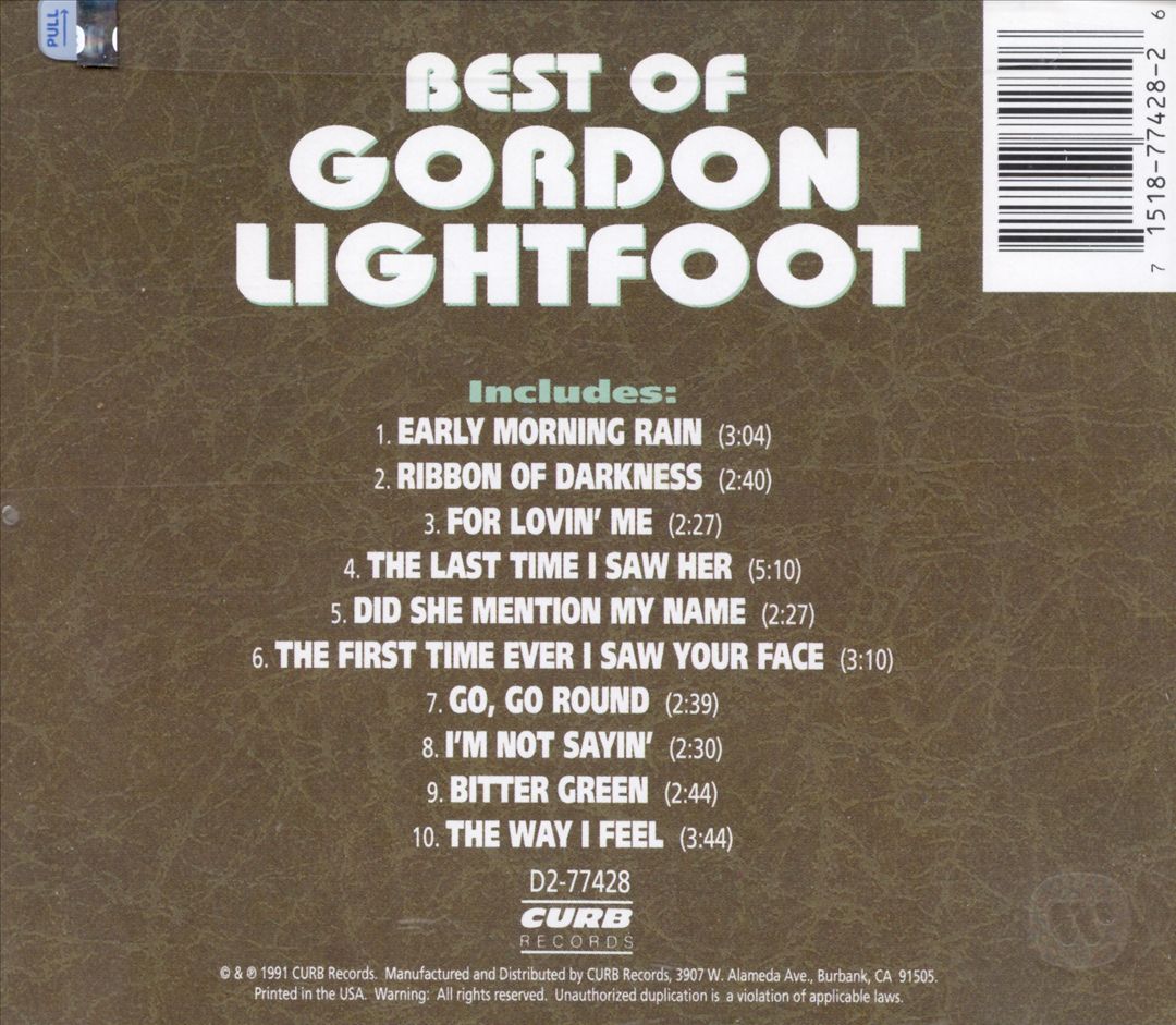 Best of Gordon Lightfoot cover art