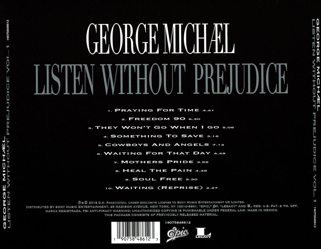 Listen Without Prejudice, Vol. 1 [Remastered] cover art
