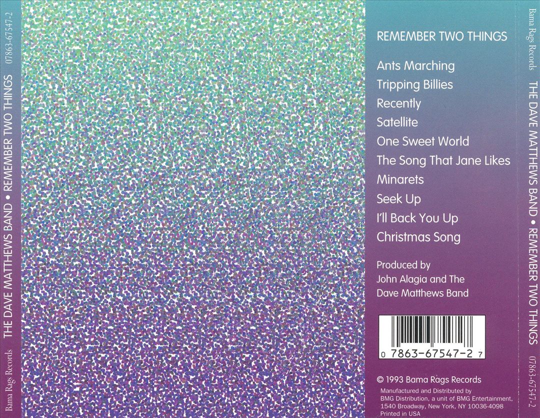 Remember Two Things cover art