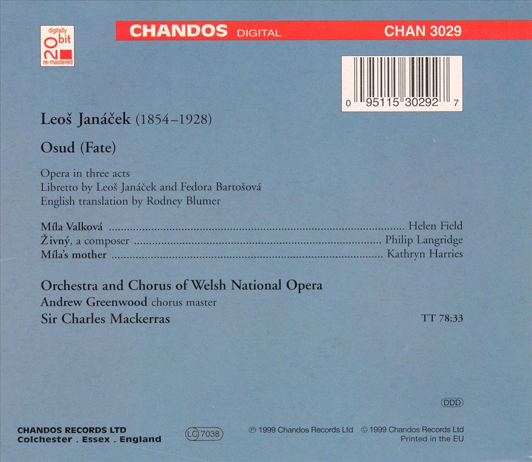 Janácek: Osud (Fate) cover art