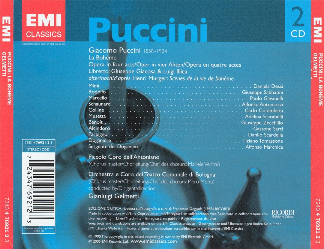 Puccini: La Bohème cover art