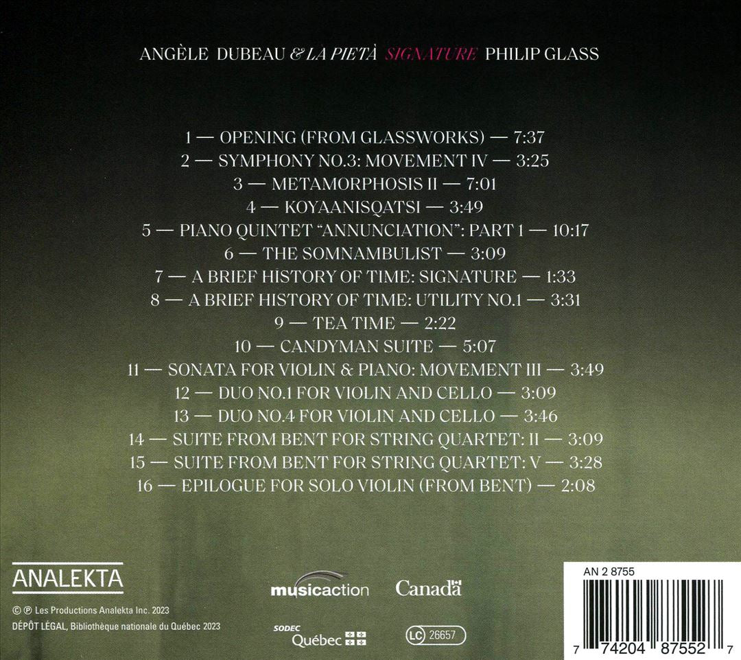 Signature Philip Glass cover art