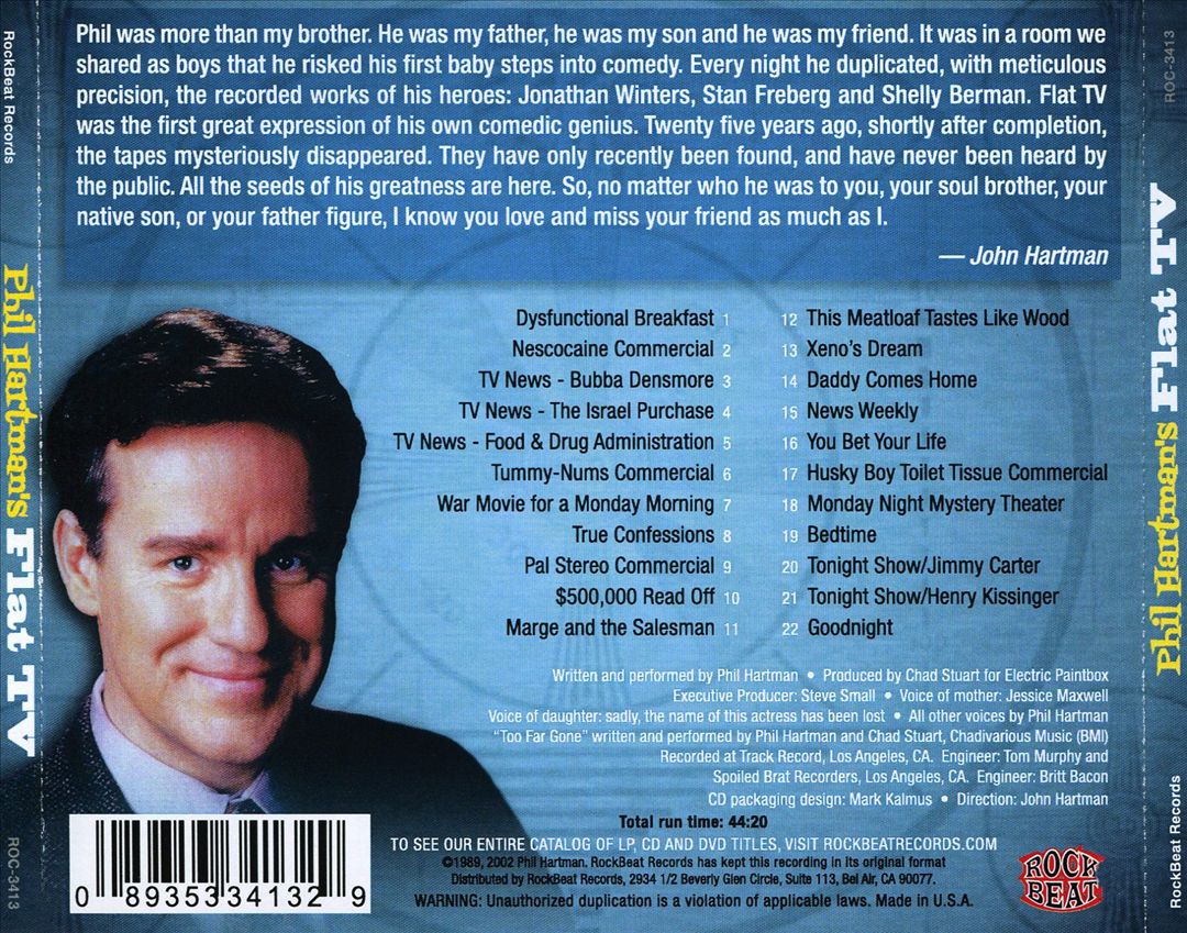 Flat TV cover art