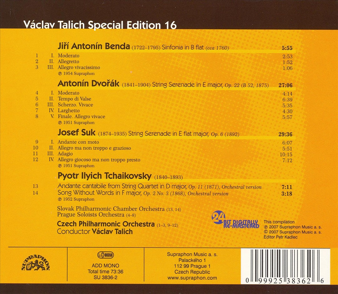 Václav Talich Special Edition, Vol. 16 cover art