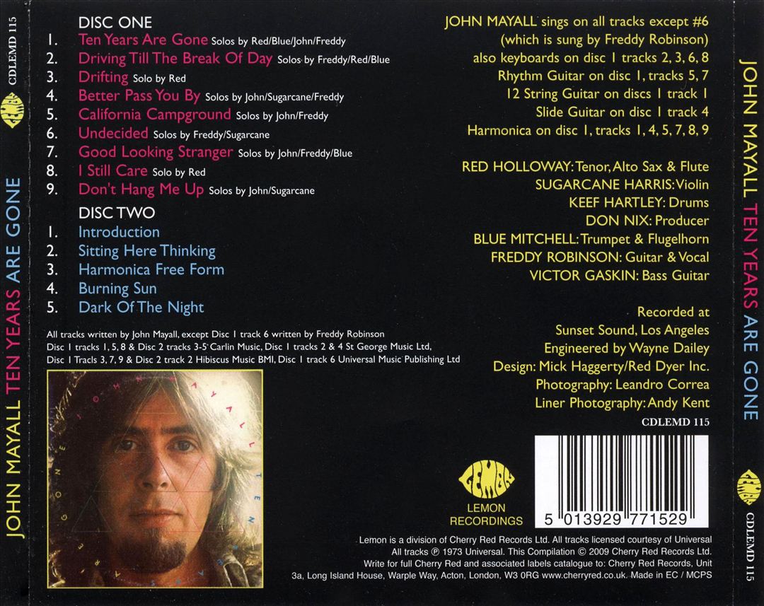 Ten Years Are Gone cover art