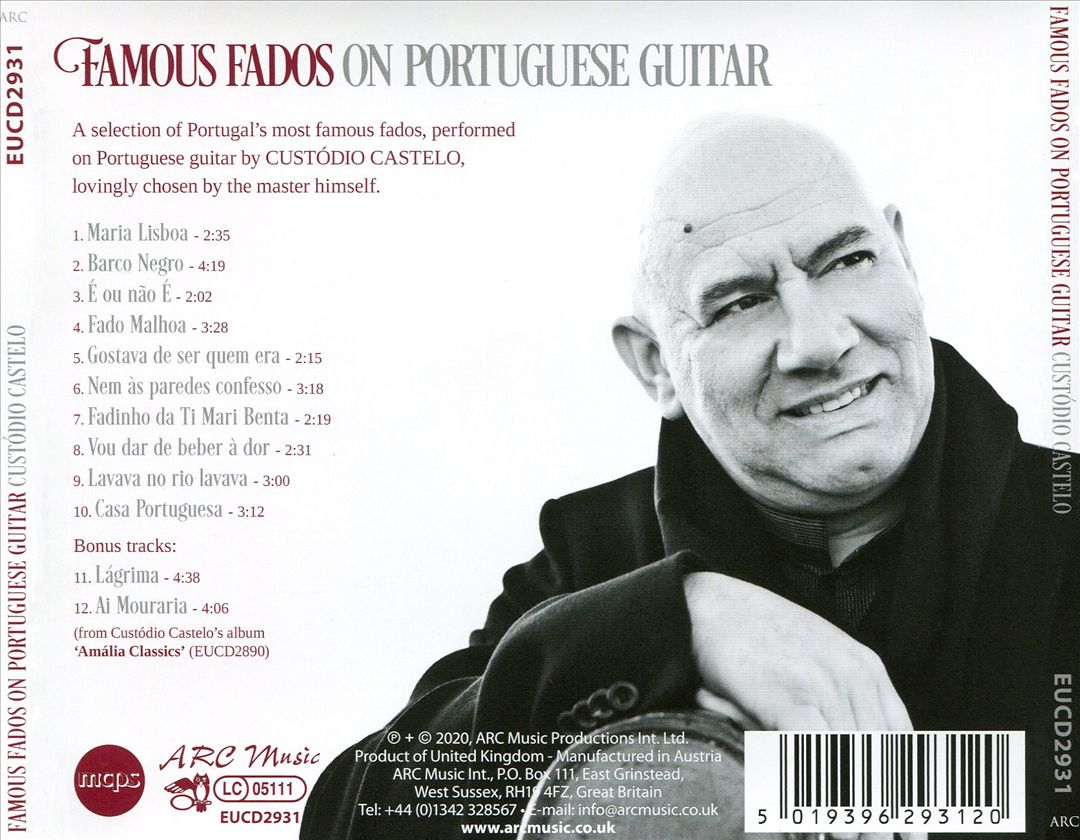 Famous Fados on Portuguese Guitar cover art