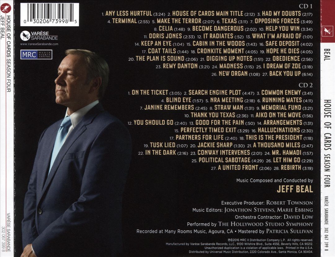 House of Cards, Season 4 [Music From the Netflix Original Series] cover art