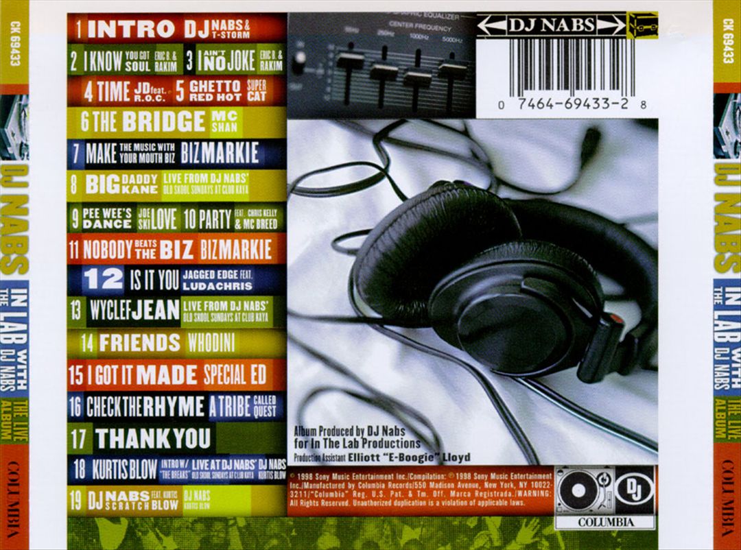 In the Lab with DJ Nabs - The Live Album cover art