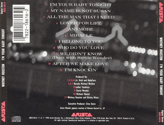 I'm Your Baby Tonight cover art