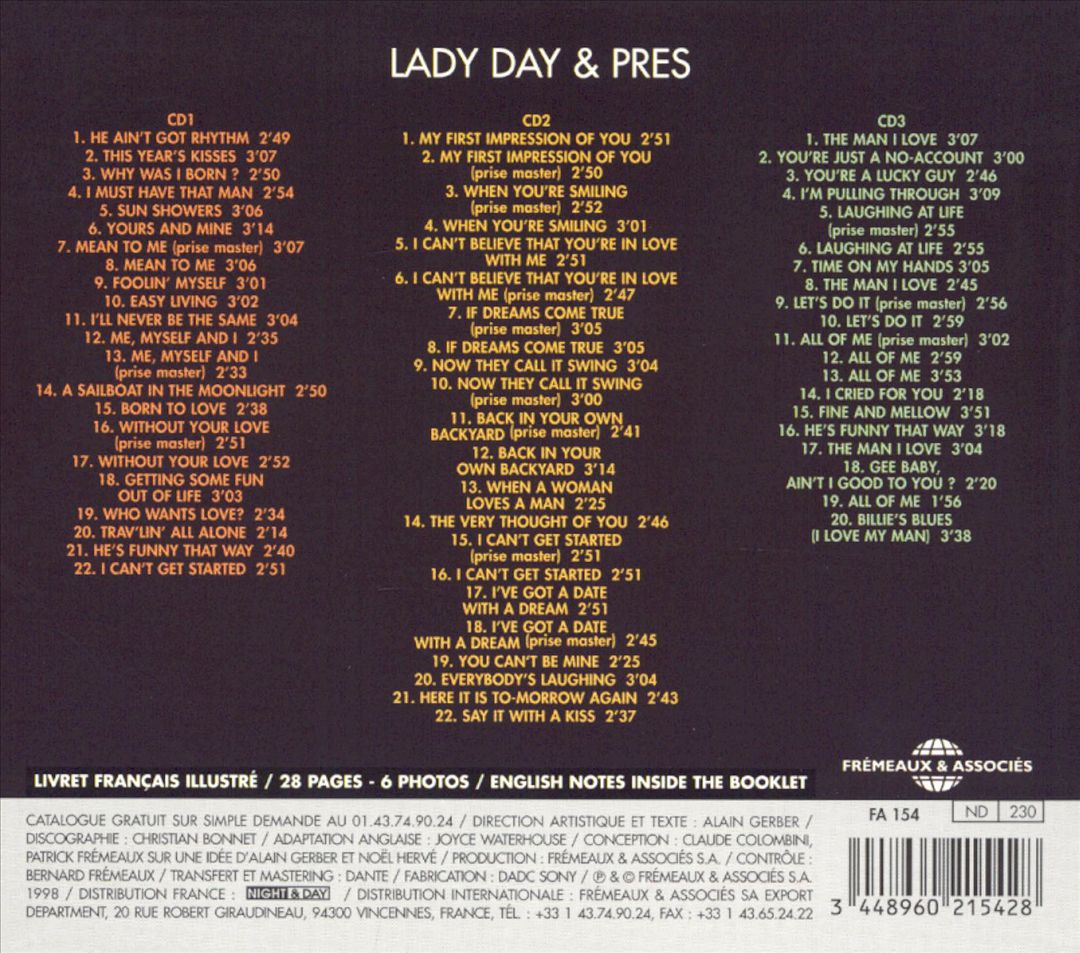 Complete Billie Holiday Lester Young 1937-1946 cover art