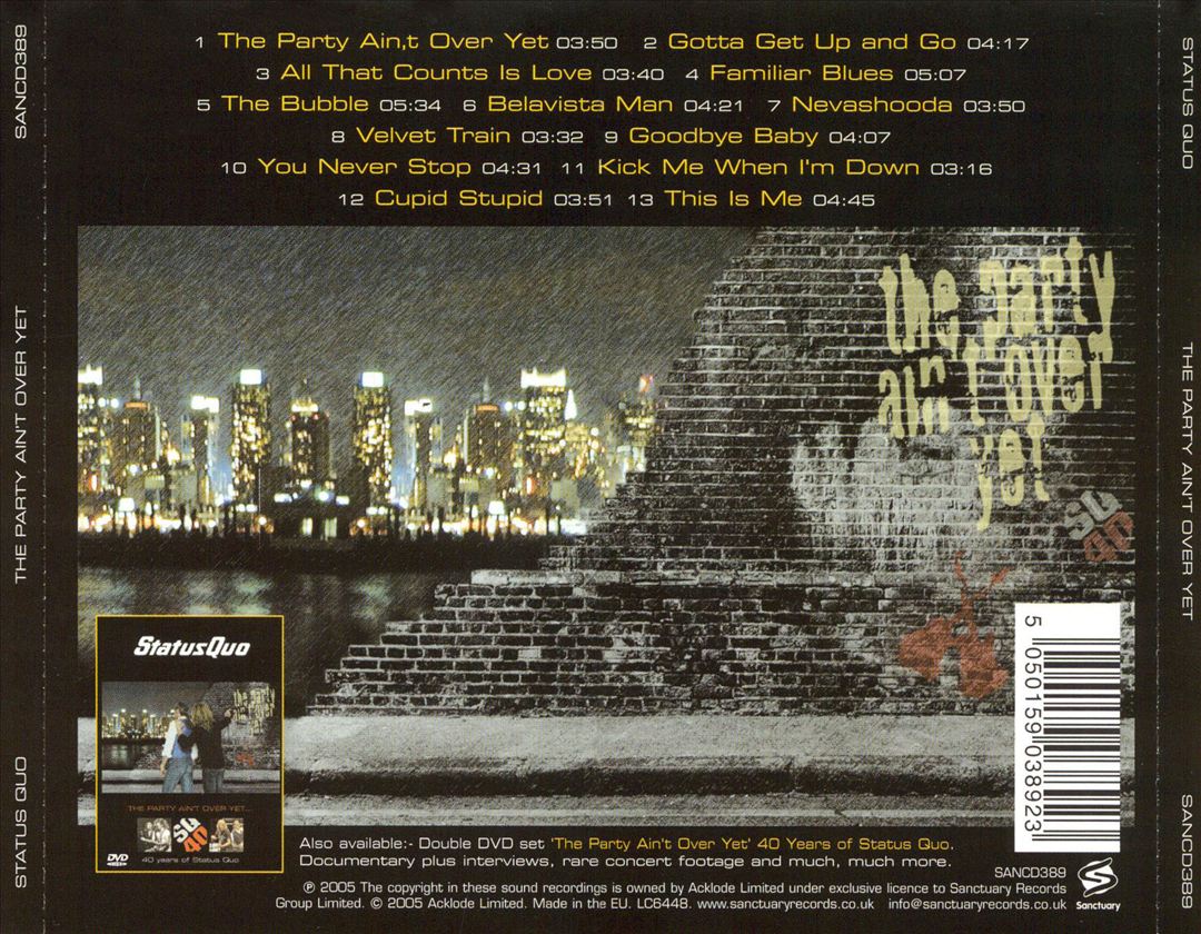 Party Ain't Over Yet cover art