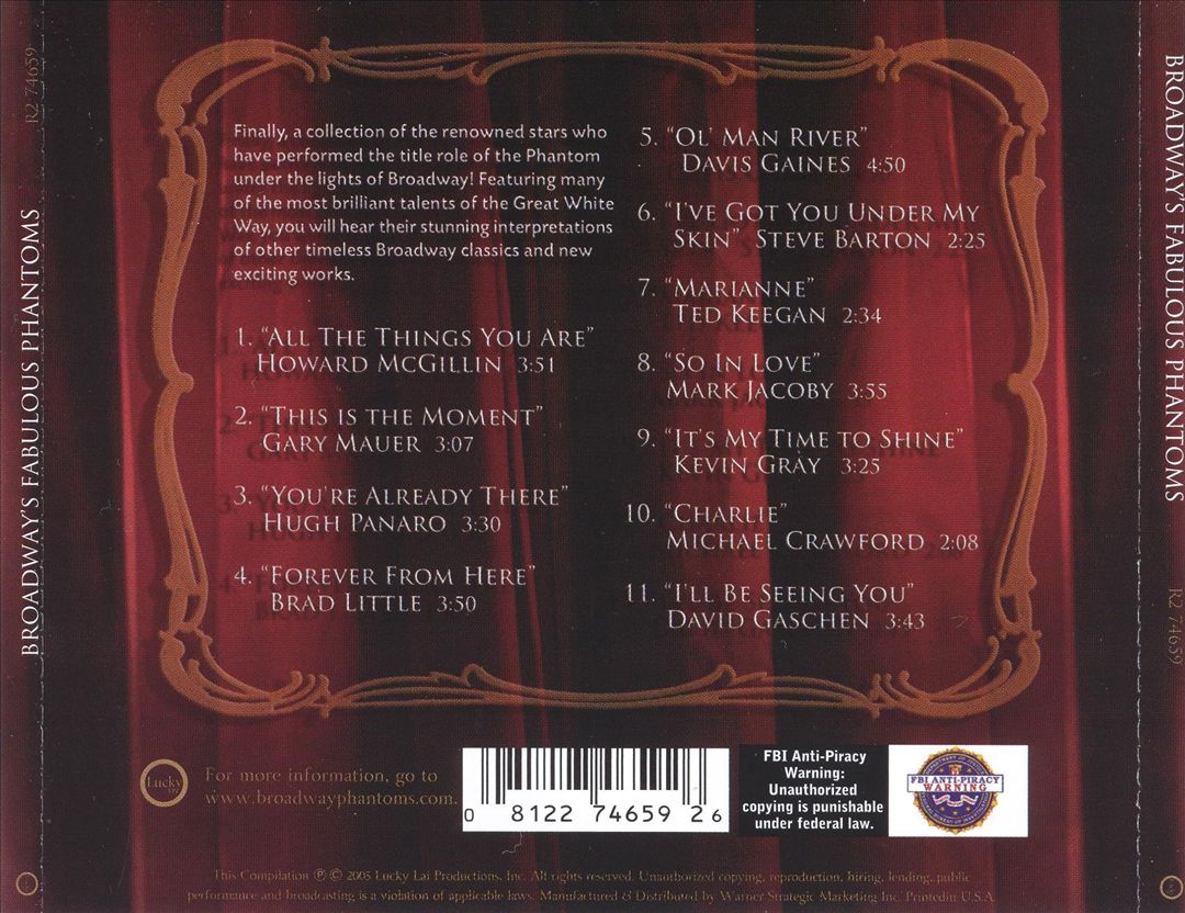 Broadway's Fabulous Phantoms cover art