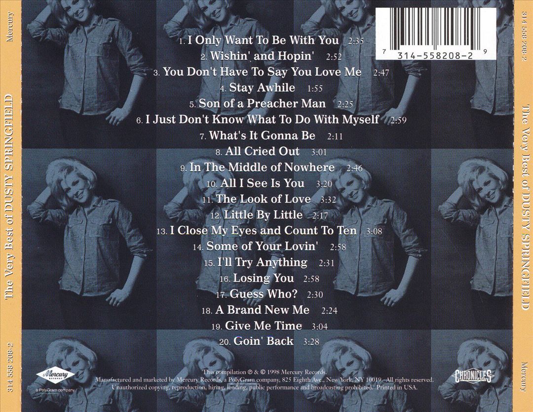 Very Best of Dusty Springfield cover art