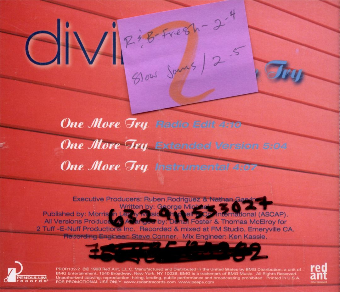 One More Try [US CD/Cassette Single] cover art