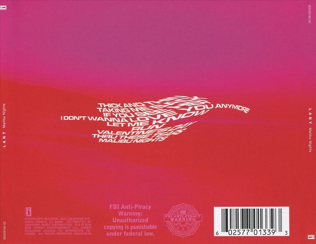 Malibu Nights cover art