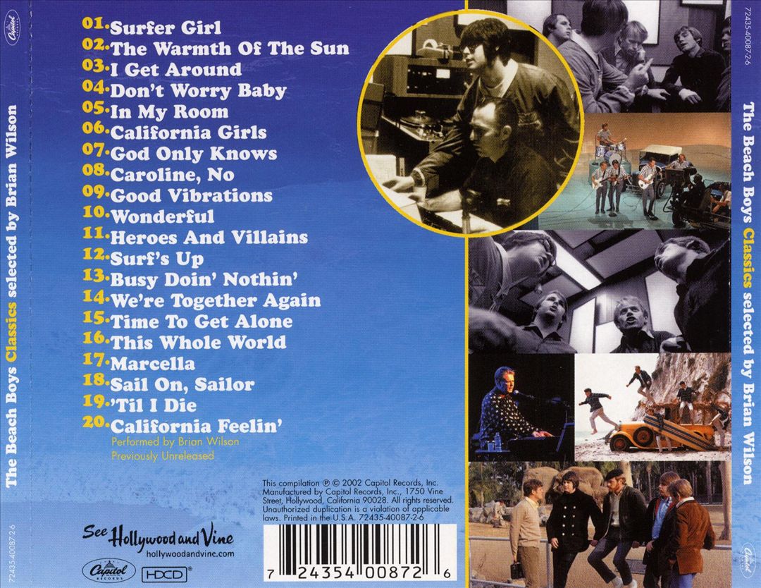 Classics: Selected by Brian Wilson cover art