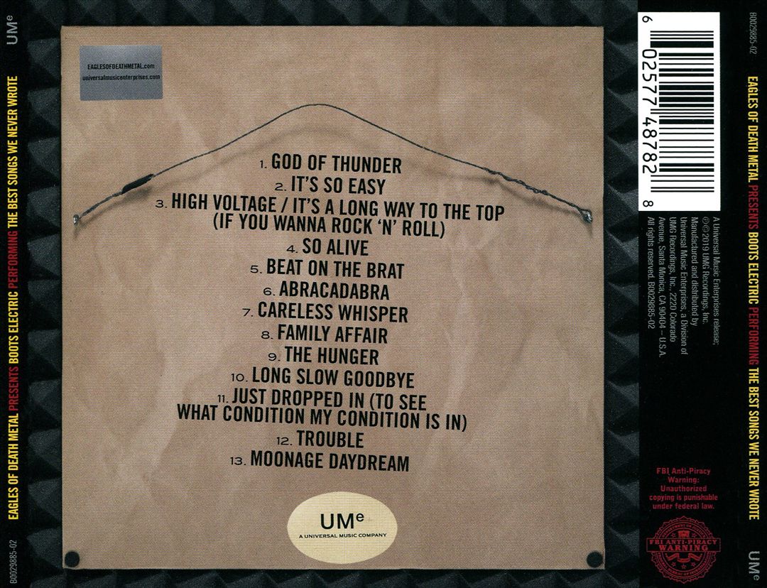 EODM Present Boots Electric Performing the Best Songs We Never Wrote cover art