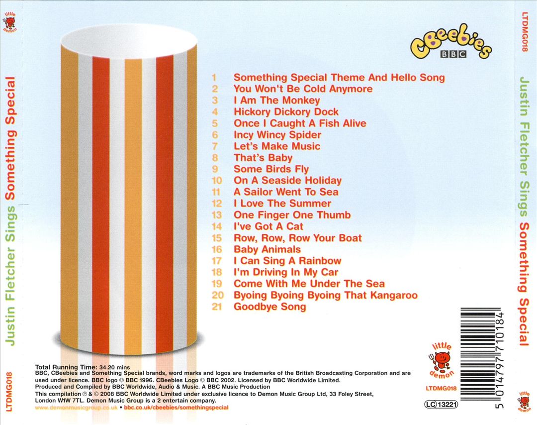 Justin Fletcher Sings Something Special cover art