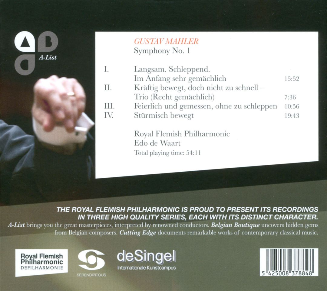 Mahler: Symphony No. 1 cover art