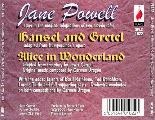 Hansel & Gretel/Alice in Wonderland cover art
