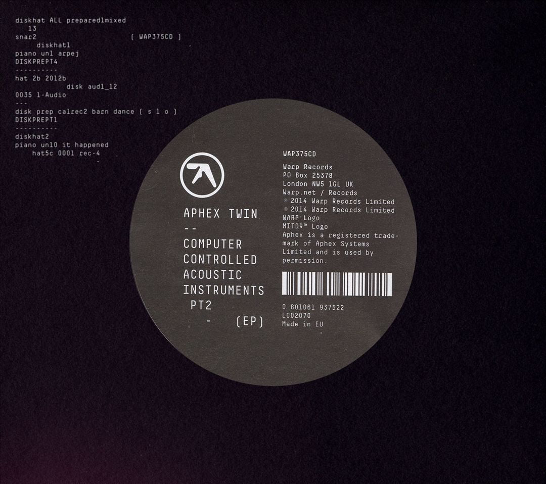 Computer Controlled Acoustic Instruments, Pt. 2 [12"] cover art