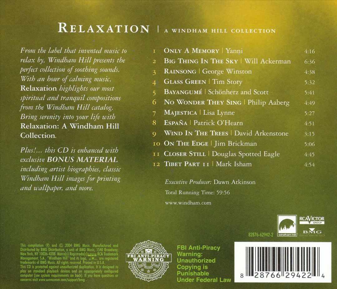 Relaxation [Windham Hill] cover art