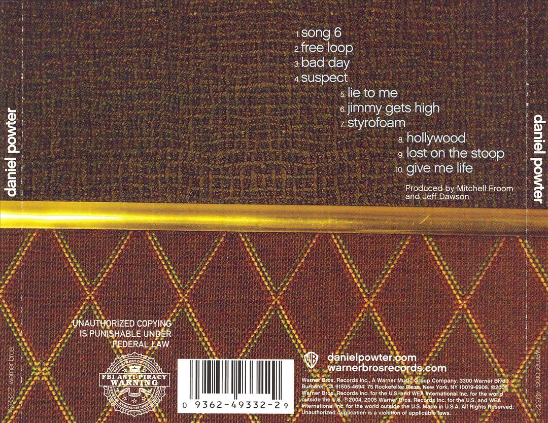 Daniel Powter cover art