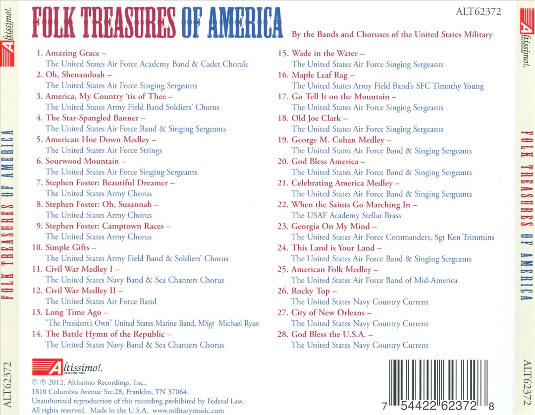 Folk Treasures of America cover art