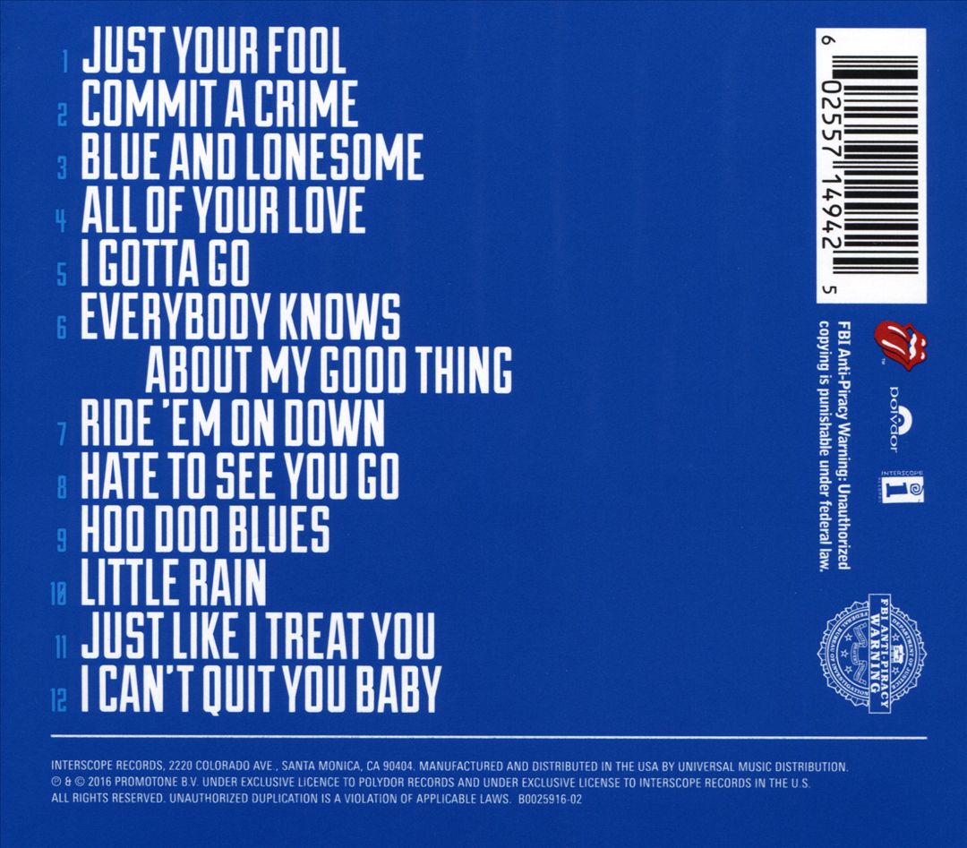 Blue & Lonesome cover art