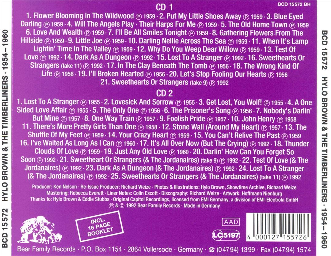 1954-1960 cover art