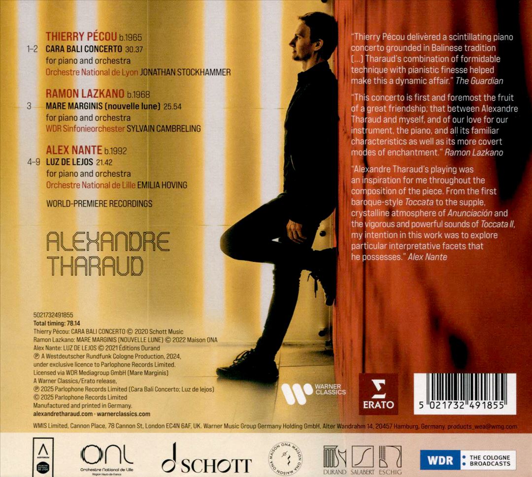 Concertos: Thierry Pécou, Ramon Lazkano, Alex Nante cover art