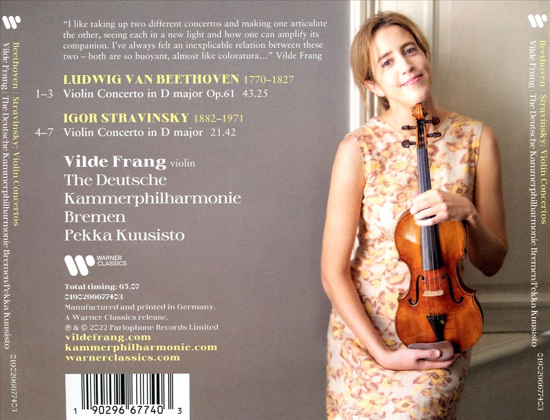 Beethoven, Stravinsky: Violin Concertos cover art
