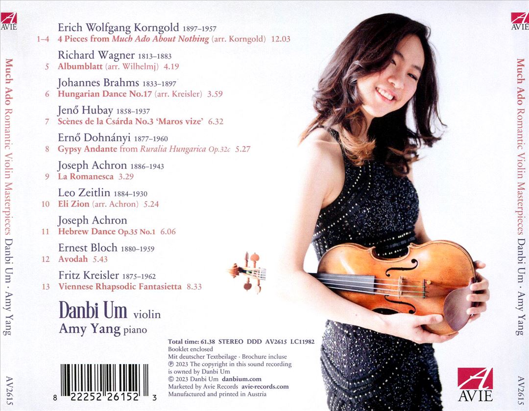 Much Ado: Romantic Violin Masterpieces cover art