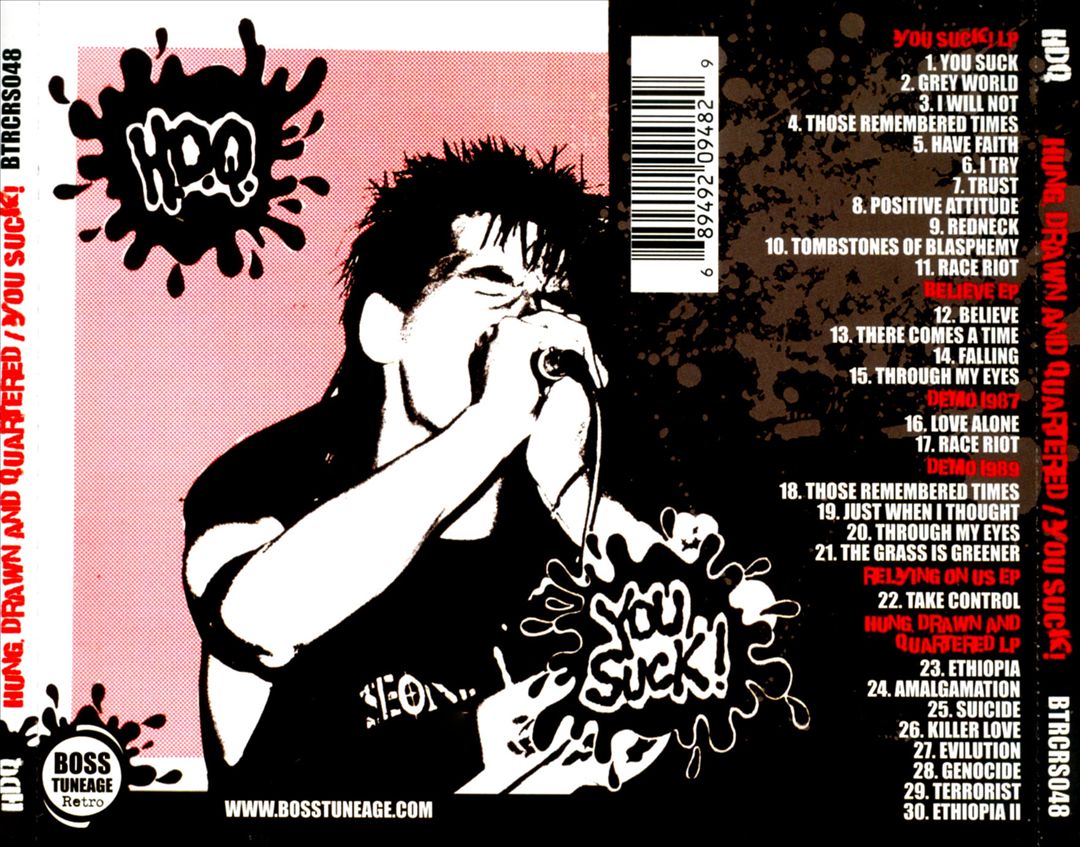 Hung Drawn And Quartered/You Suck cover art
