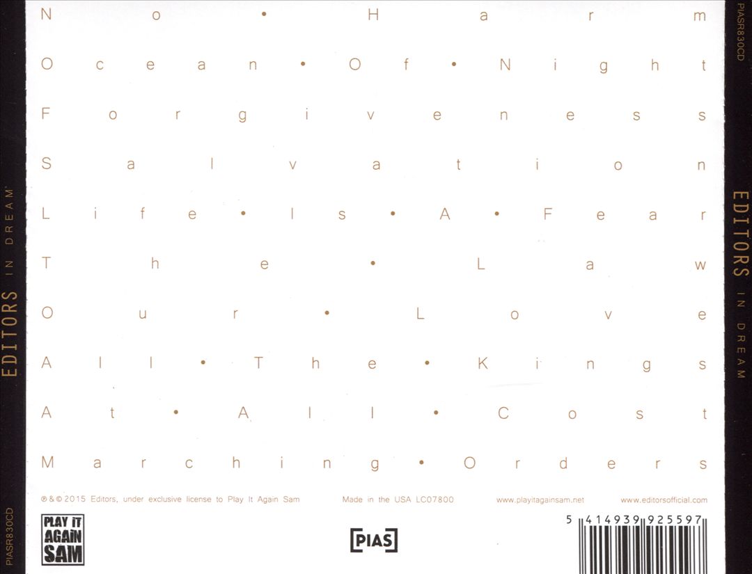 In Dream cover art