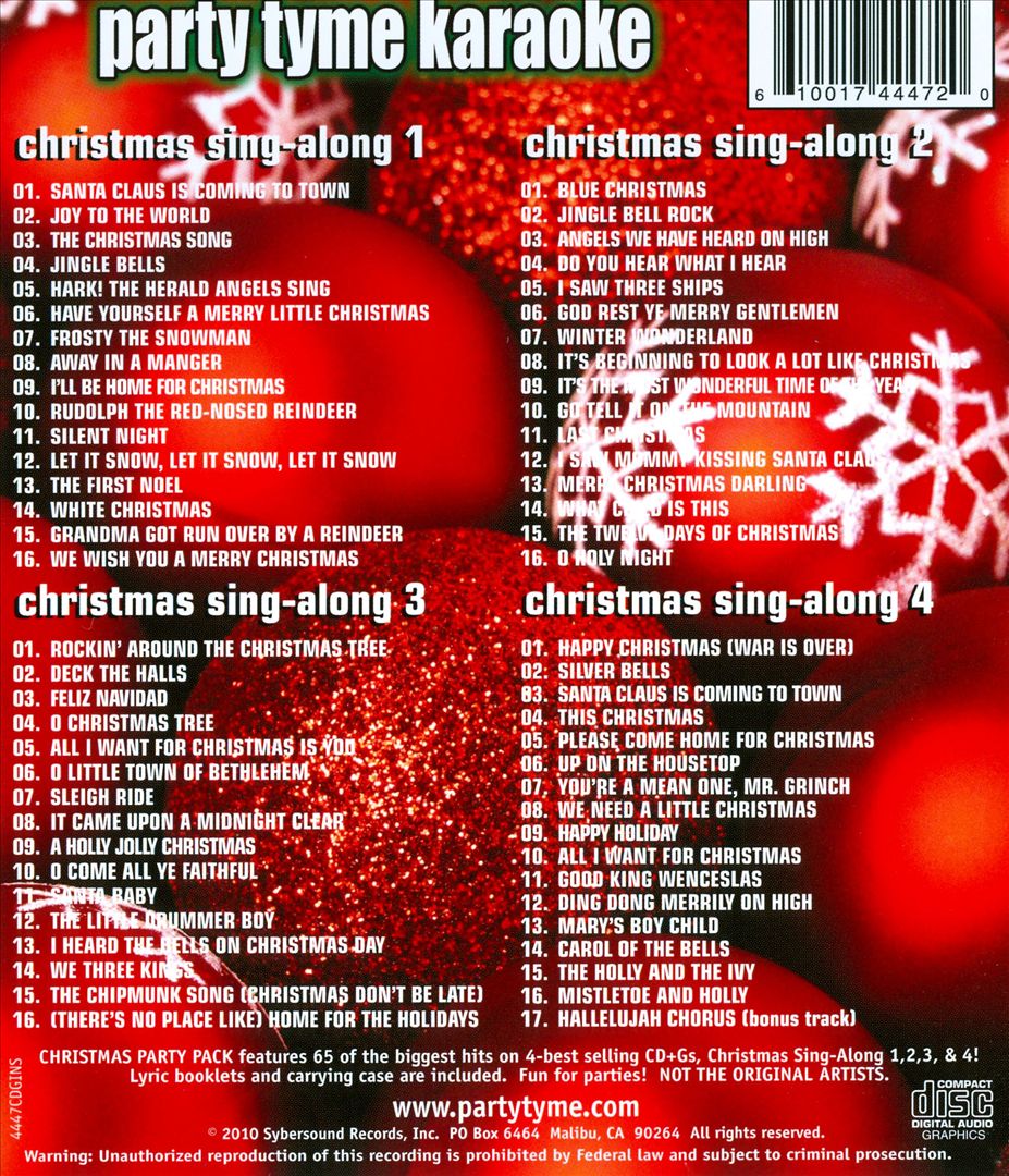 Party Tyme Karaoke: Christmas Party Pack cover art