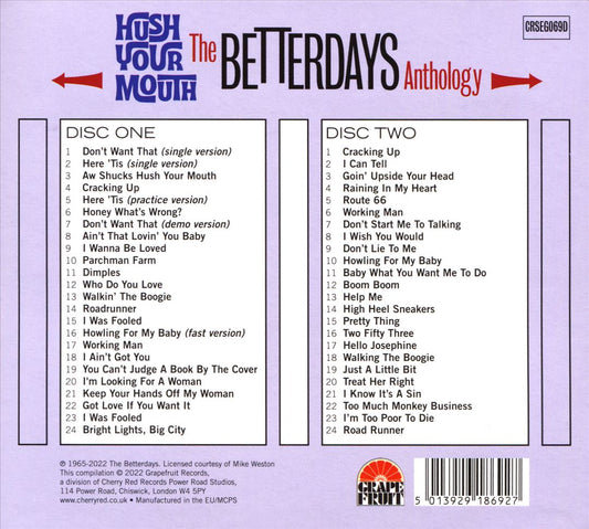 Hush Your Mouth: The Betterdays Anthology cover art