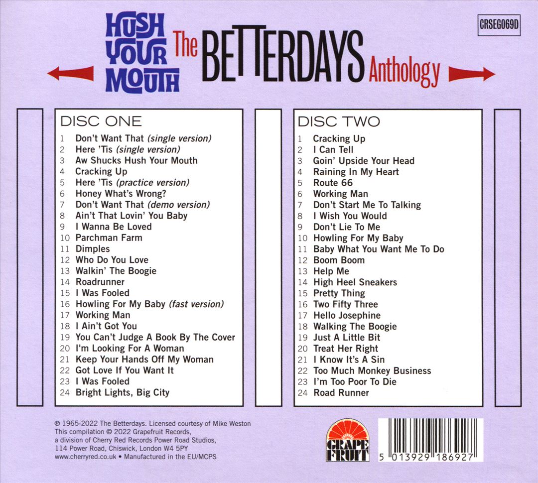 Hush Your Mouth: The Betterdays Anthology cover art
