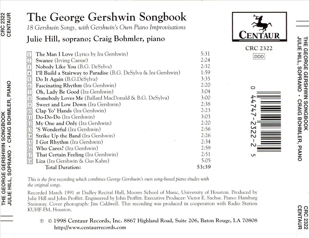 George Gershwin Songbook cover art